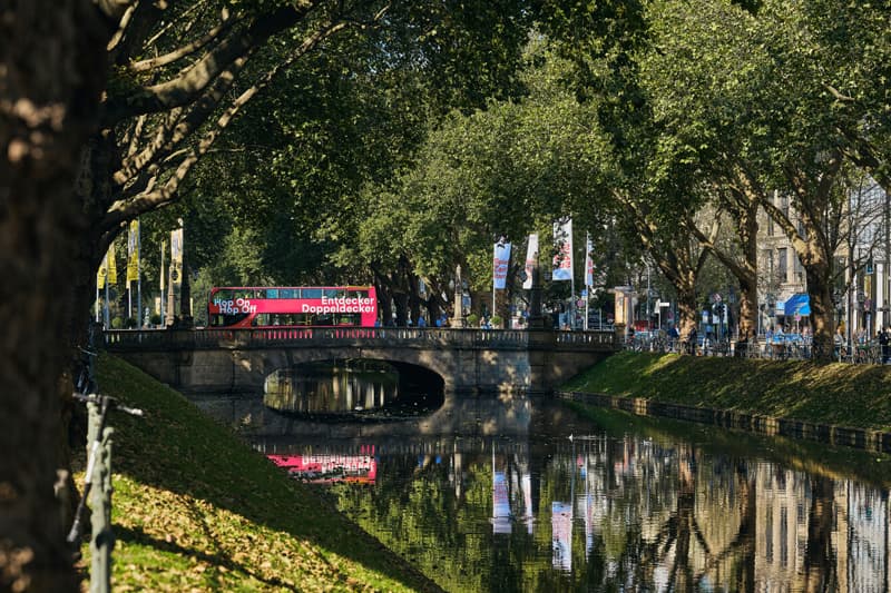 Düsseldorf-Königsallee-hop on-hopoff-familievakanties.nl