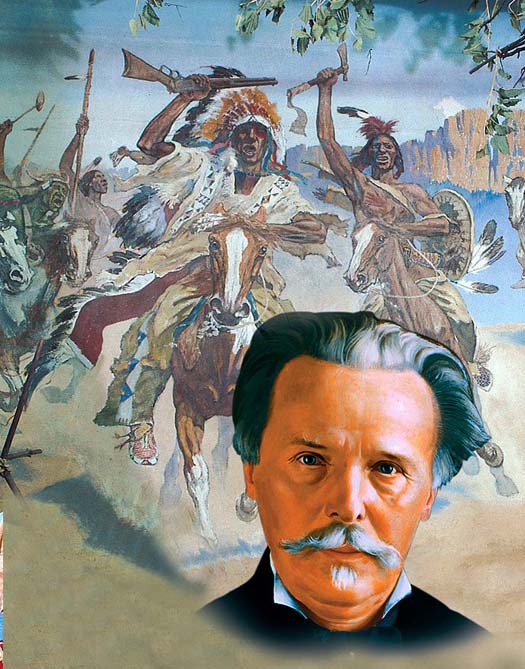 Portret-Karl May-museum Villa Berenvet-Radebeul-Familievakanties.nl