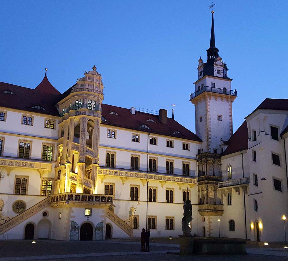 Kasteel Hartenfels-wenteltrap-Torgau-Elbe-Dresden Elbland-Saksen-Familievakanties.nl