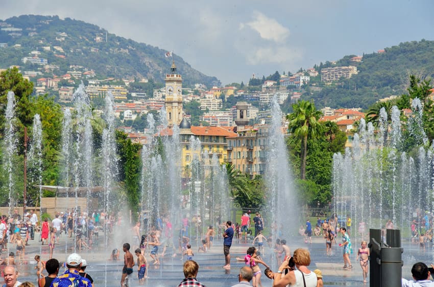 Cotes d'azur-Nice-fonteinen-Familievakanties.nl
