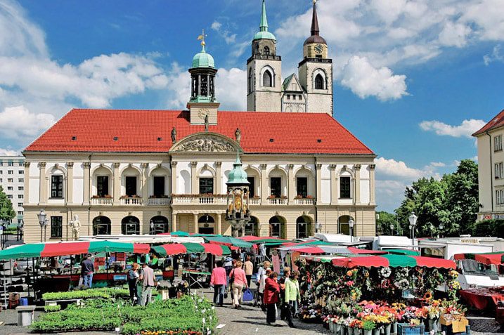 Magdeburg-Sachsen-Anhalt-marktplatz-familievakanties.nl